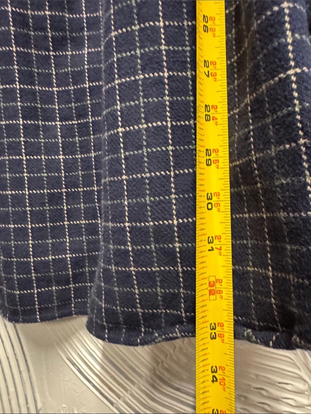 J. Crew Navy Windowpane Button-Down Shirt N0468